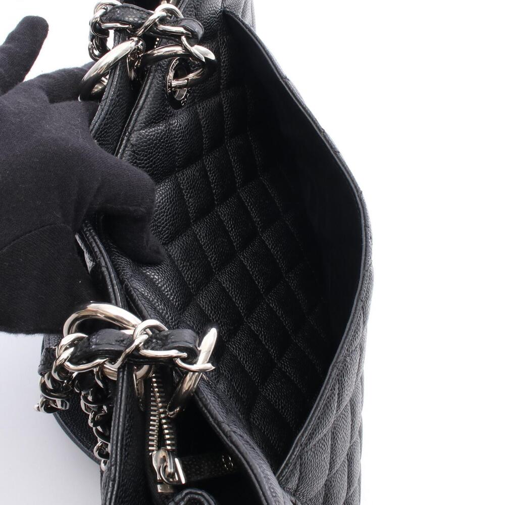 Chanel Matelasse Grand Shopping GST Tote Bag Calfskin Leather Black - Picture 5 of 7